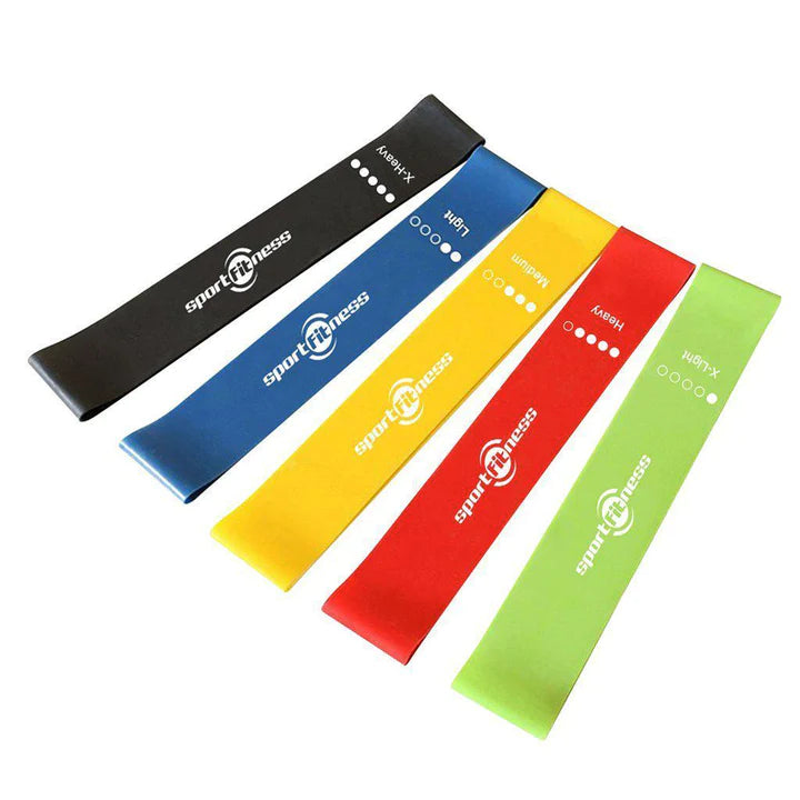SET DE 5 BANDAS ELASTICAS PARA EJERCICIO