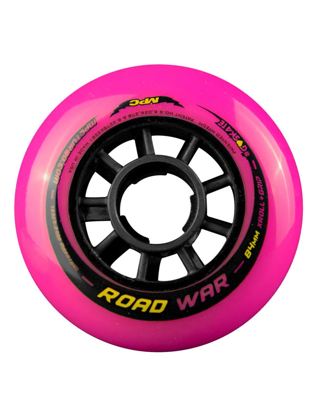 Ruedas MPC Road War Xroll + Grip Fucsia, Morado, Verde 80/84/90 mm