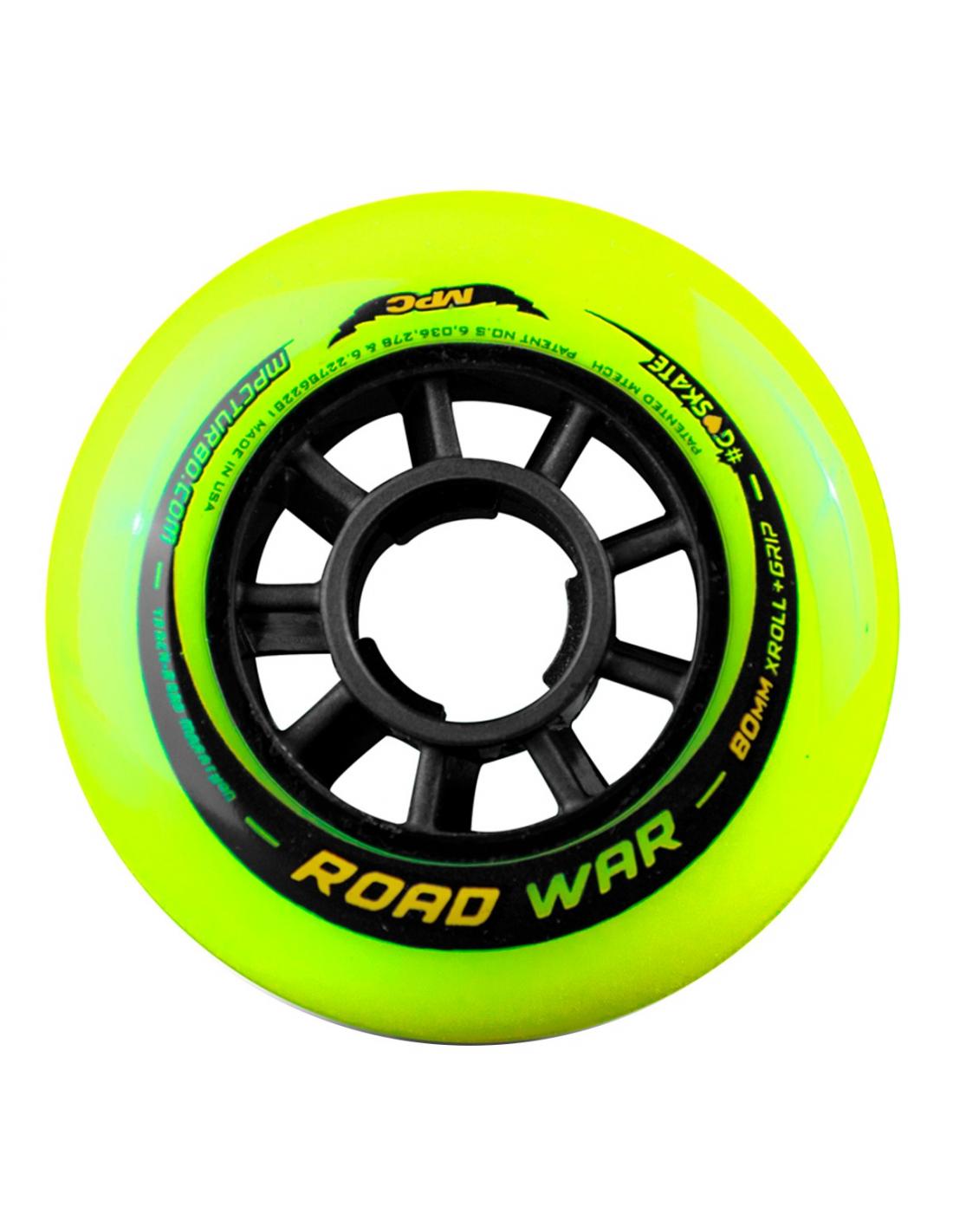 Ruedas MPC Road War Xroll + Grip Fucsia, Morado, Verde 80/84/90 mm