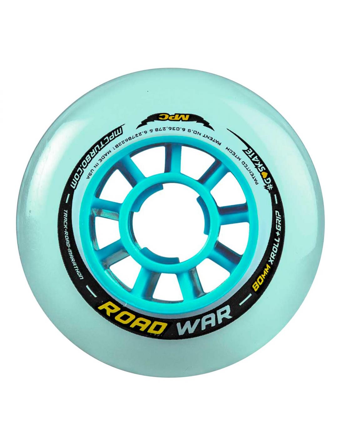 Ruedas MPC Road War Centro Azul Claro 80/84/90 mm